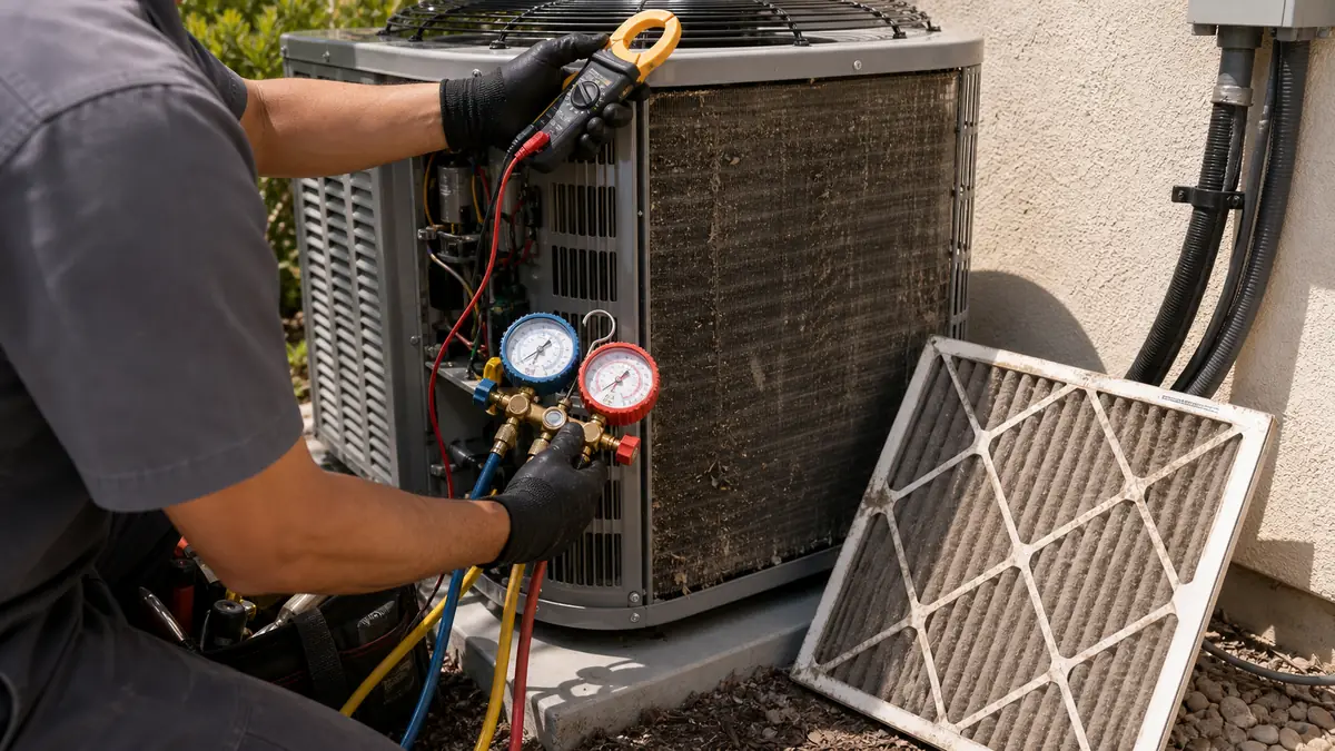 Diagnosing high summer HVAC bills on a Pomona, CA home in Climate Zone 9