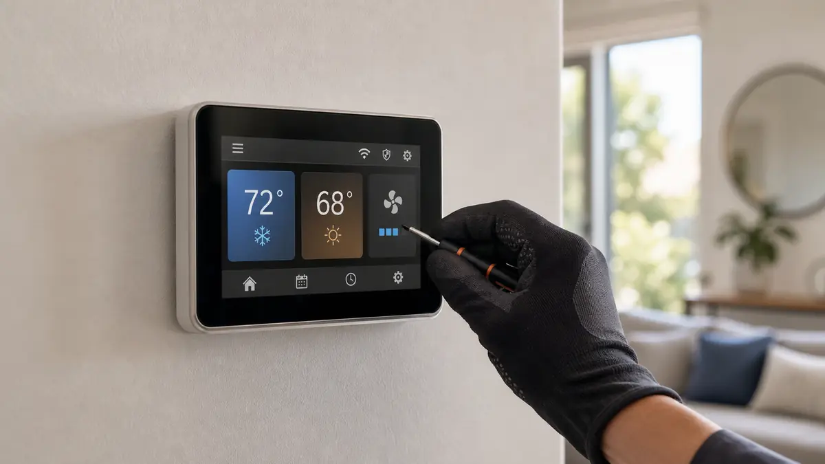 kumo cloud and MHK2 smart thermostat setup on a Pomona, CA Mitsubishi system